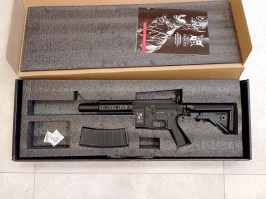 Airsoftová zbraň M4 AR15 SilentOps CQB Bravo ETU - Černá - SERVISOVANÁ [Delta Armory]