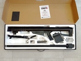 Airsoft sniper M82 A1 Barrett spring action sniper rifle, full metal, black - SERVISED [Snow Wolf]