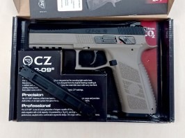 Airgun CZ P-09, CO2 blowback, cal. 4.5mm (.177) pellets - Dual Tone FDE - SERVISED [ASG]