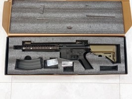 Airsoft rifle MK18 MOD1 9” ADVANCED II series (490 FPS) - DE - DAMAGED [E&C]