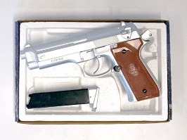 Airsoft pistole M92F - stříbrná - NEFUNKČNÍ [KWC]