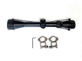 Optický zaměřovač 3-9x40 s montážními kroužky - NEFUNKČNÍ [A.C.M.]