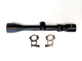 Optický zaměřovač 3-9x40 s montážními kroužky - NEFUNKČNÍ [A.C.M.]