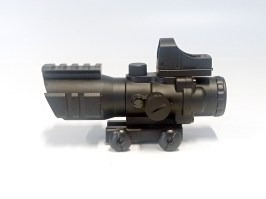 Puškohled Rhino 4X32 s kolimátorem - NEFUNKČNÍ [Theta Optics]