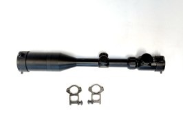 Puškohled 3-9x50E s podsvícením a sluneční clonou  - černá - NEFUNKČNÍ [Snow Wolf]