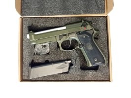 Airsoft pistol M9A1, gas blowback (GBB) - OD - NON-FUNCTIONAL [Snow Wolf]