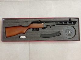 Airsoftový samopal PPSh-41 EBB, celokov, pravé dřevo  (SW-09W) - VRÁCENO VE 14 DNECH [Snow Wolf]