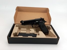 Airsoft pistol M9 A1 Gen 2, black, fullmetal, blowback - FULL-AUTO ONLY [WE]