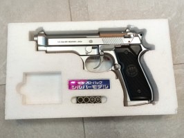 Pistolet électrique airsoft M92F Military silver, blowback (EBB) - UNFUNCTIONAL [Tokyo Marui]