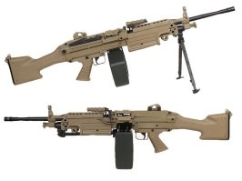 Airsoftový lehký kulomet FN M249 MKII SAW, celokov , DE [A&K]