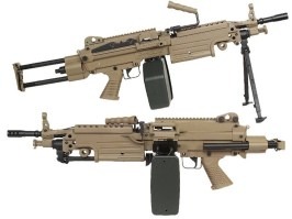 Airsoft machine gun M249 PARA - DE [A&K]