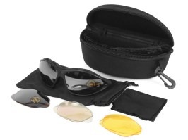 Střelecké brýle DS s pěnovou výstelkou - čiré, tmavé, žluté [A.C.M.]