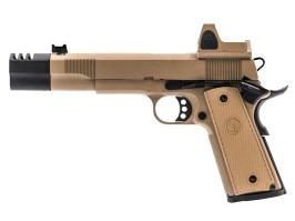 Pistolet GBB airsoft VP-X, GBB avec point rouge - TAN [Vorsk]