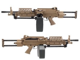 Airsoft machine gun M249 SPW - DE [A&K]