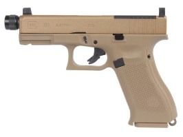 Airsoft pistol Glock 19X MOS, metal slide, CO2 blowback - Coyote [UMAREX]