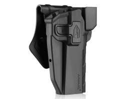 Tactical polymer holster for 1911 with red-dot - black [Amomax]