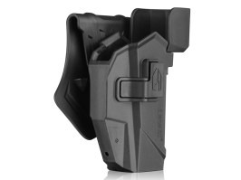 Holster tactique en polymère pour série G avec point rouge - noir [Amomax]