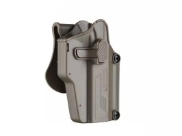 Tactical polymer universal holster Per-Fit - FDE [Amomax]