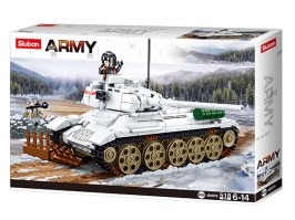 Stavebnice ARMY Bitva o Budapešť M38-B0978 Bílý tank T-34/85 [Sluban]