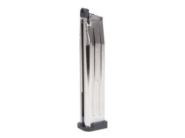Extended 44rds gas magazine for Army Hi-Capa R601/R614 pistols - Silver [Army Armament]