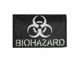 Laser Cut patch Biohazard  8x5cm - Black/Grey [AS-Tex]