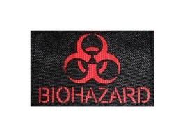 Laser Cut patch Biohazard  8x5cm - Black/Red [AS-Tex]
