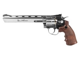 Vzduchový revolver DAN WESSON 8”, CO2, cal. 4.5mm (.177) - stříbrný [ASG]