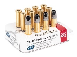 Pellets cartridges for Dan Wesson ASG CO2 revolver, cal. 4.5mm (.177) - 12pcs [ASG]