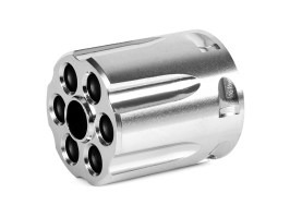 Clip Drum Moon pour revolver Dan Wesson 715 - Argent [ASG]