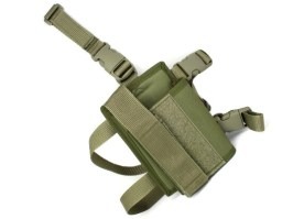 Stehenní pouzdro pro zbraň MP5K - zelené [AS-Tex]