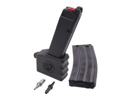 HPA/M4 Magazine Complete adaptor for AW VX/BLU/UT + WE G Series pistols - Black [AW Custom]