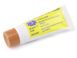 Camouflage cream in tube, 30g - brown [BCB]