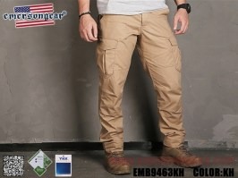 Kalhoty Blue Label Ergonomic Fit Long - Khaki, Vel.XL (36) [EmersonGear]