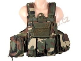 Tactical vest CIRAS modular - Woodland [A.C.M.]