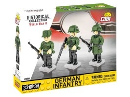 3 figurky s doplňky Německá armáda [Cobi]