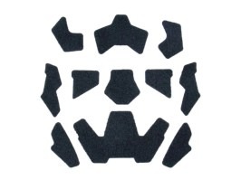 Helmet Velcro stripe set - Black [Cygnus Armory]