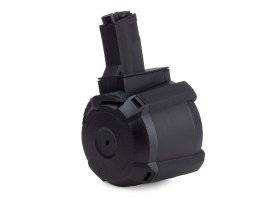 Bubnový elektrický zásobník na 1200 ran pro MP5 - černý [CYMA]