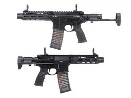 Airsoftová GBB zbraň Daniel Defense PDW MFR XL, plyn blowback CGS - černá [CYMA]