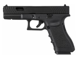 Airsoft pistol EC-1104 with metal slide, gas, blowback (GBB) - black [E&C]