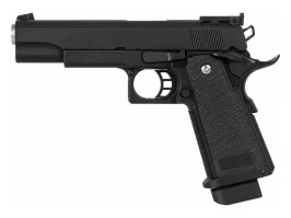 Airsoft pistol EC-2101 with metal slide, gas, blowback (GBB) - black [E&C]