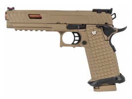 Airsoft pistol EC-2102 with metal slide, gas, blowback (GBB) - DE [E&C]