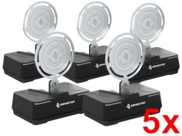 Electronic airsoft training target Sentry 2 BT - Black, SET OF 5 PIECES [E-Shooter]
