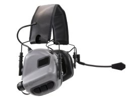 Electronic Hearing Protector M32 with microphone - grey [EARMOR]