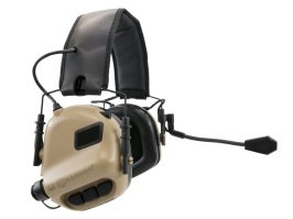 Elektronické střelecké chrániče sluchu M32 - TAN [EARMOR]
