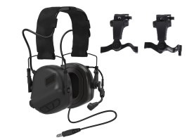 Electronic Hearing Protector M32X PLUS ARC with microphone - Black [EARMOR]