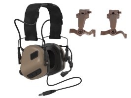 Electronic Hearing Protector M32X PLUS ARC with microphone - Coyote Brown [EARMOR]