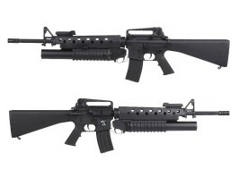 Airsoftová zbraň M16 A3 s granátometem M203 - černá (EC-702)  licence COLT [E&C]