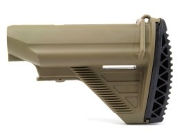HK416 style collapsible battery stock for M4/M16 AEG - TAN [E&C]