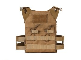 Dětská vesta s imitací plátů a dvojitou sumkou M4 Jumper Plate Carrier - Coyote Brown [EmersonGear]