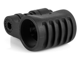 Tactical tilting flashlight socket with RIS rail mounting - black [Element]